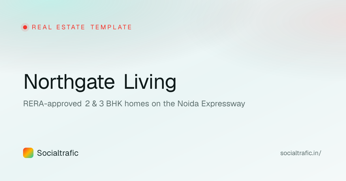 Real estate website template preview — Northgate Living by Socialtrafic